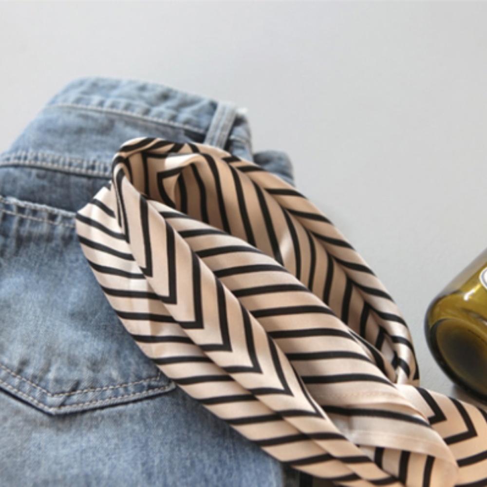 Chiffon lined handkerchief scarf